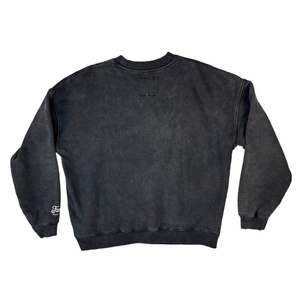 Fan Girl Minnesota Vikings Crewneck Black Heathered Sweatshirt Womens Size XL - Picture 3 of 8